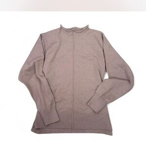 Women’s Mock Neck Taupe Sweater